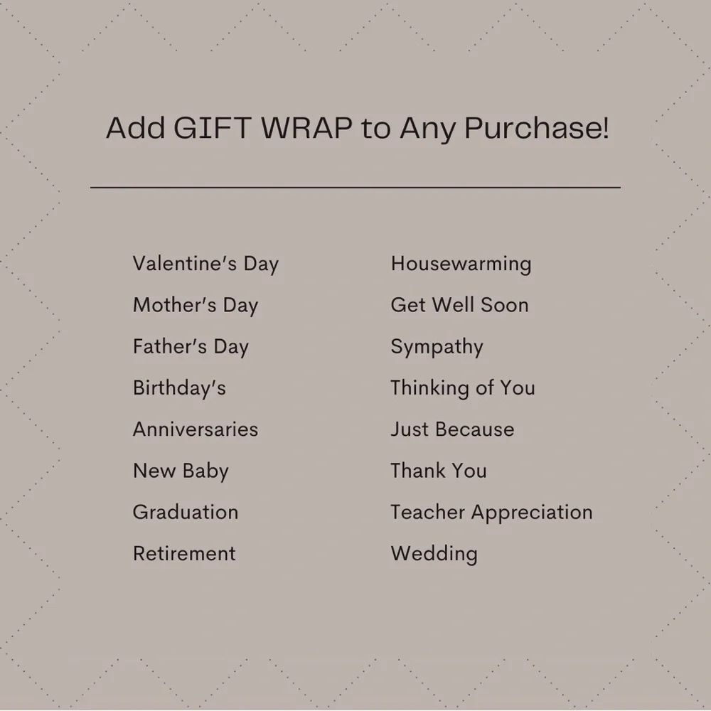 Gift Wrapping (Add On)